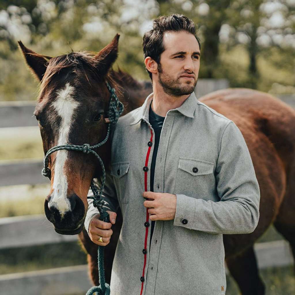 The Normal Brand Senior Wool Shirt Jacket in Ash – Country Club Prep