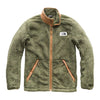 Men's Campshire Full Zip Sherpa Fleece in Four Leaf Clover & Cargo Khaki by The North Face - Country Club Prep