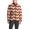 Men's Campshire Full Zip Sherpa Fleece in Vintage White California Basket Print by The North Face - Country Club Prep