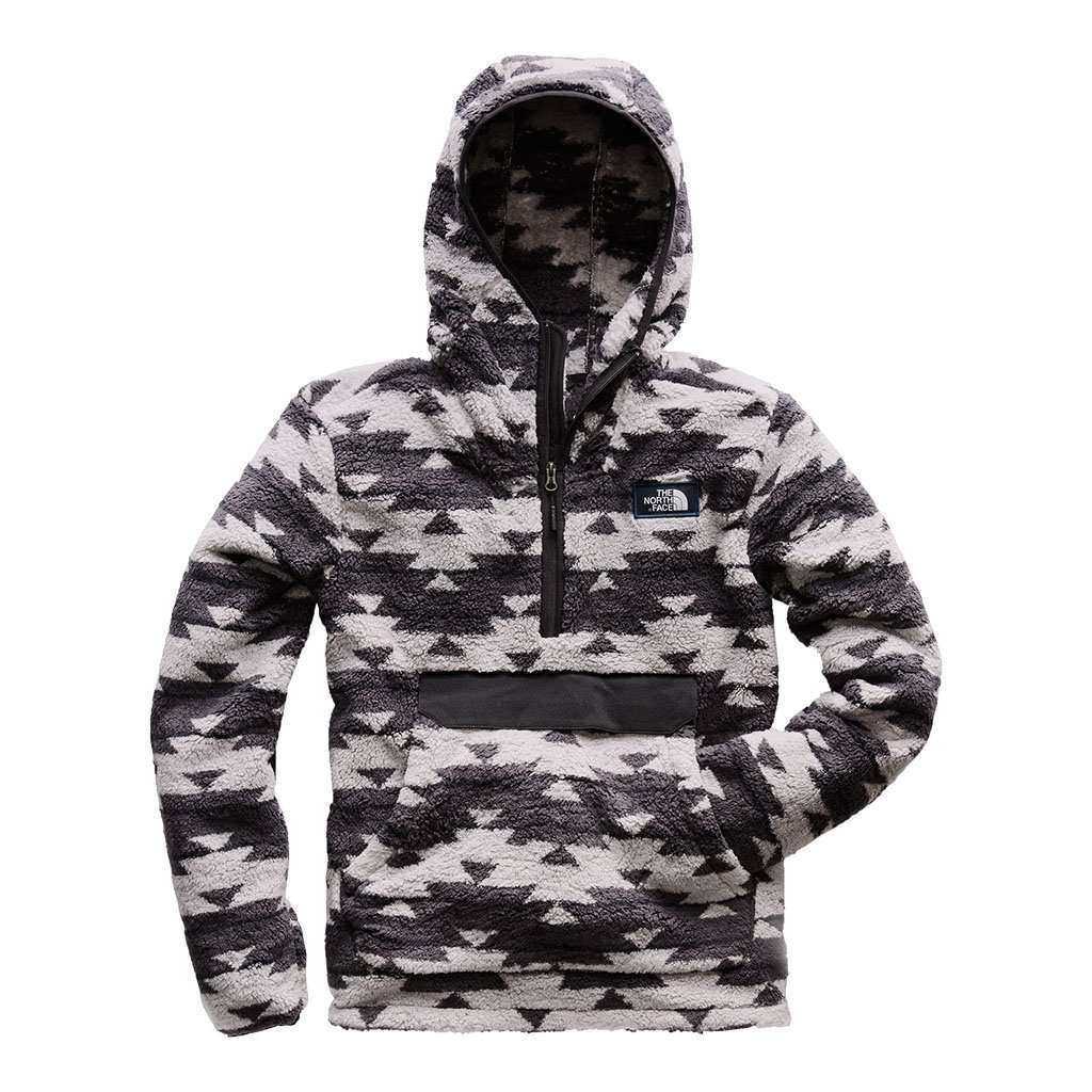 The North Face Logo Print Cotton Blend Hoodie Gray