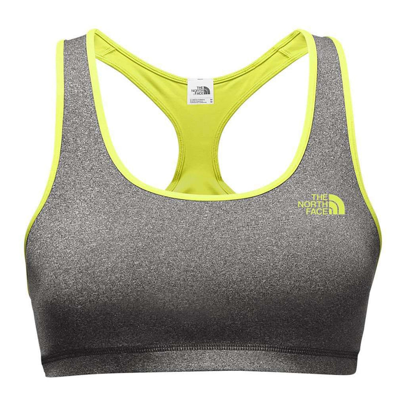Women's Bounce-B-Gone Bra in Dark Grey/Wild Lime by The North Face - Country Club Prep
