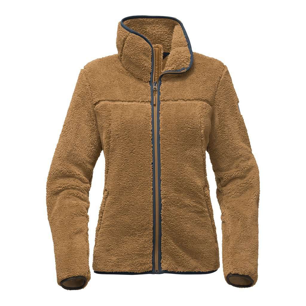 The North Face Women s Campshire Full Zip Sherpa Fleece in Biscuit Tan Country Club Prep