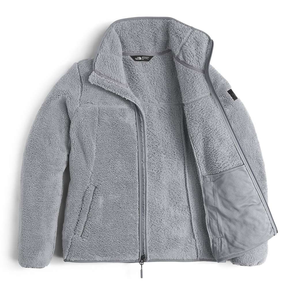 Women's Campshire Full Zip Sherpa Fleece in Mid Grey by The North Face - Country Club Prep