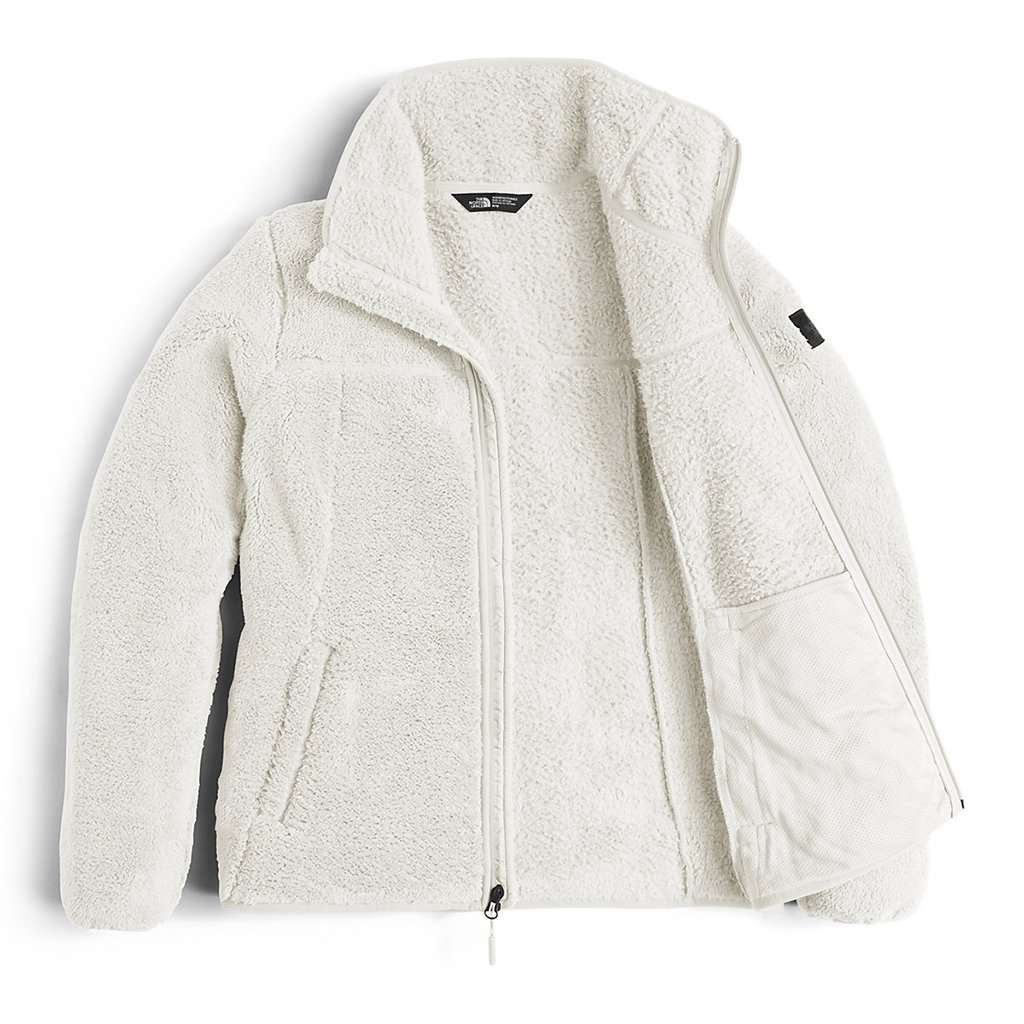 Women's Campshire Full Zip Sherpa Fleece in Vintage White by The North Face - Country Club Prep