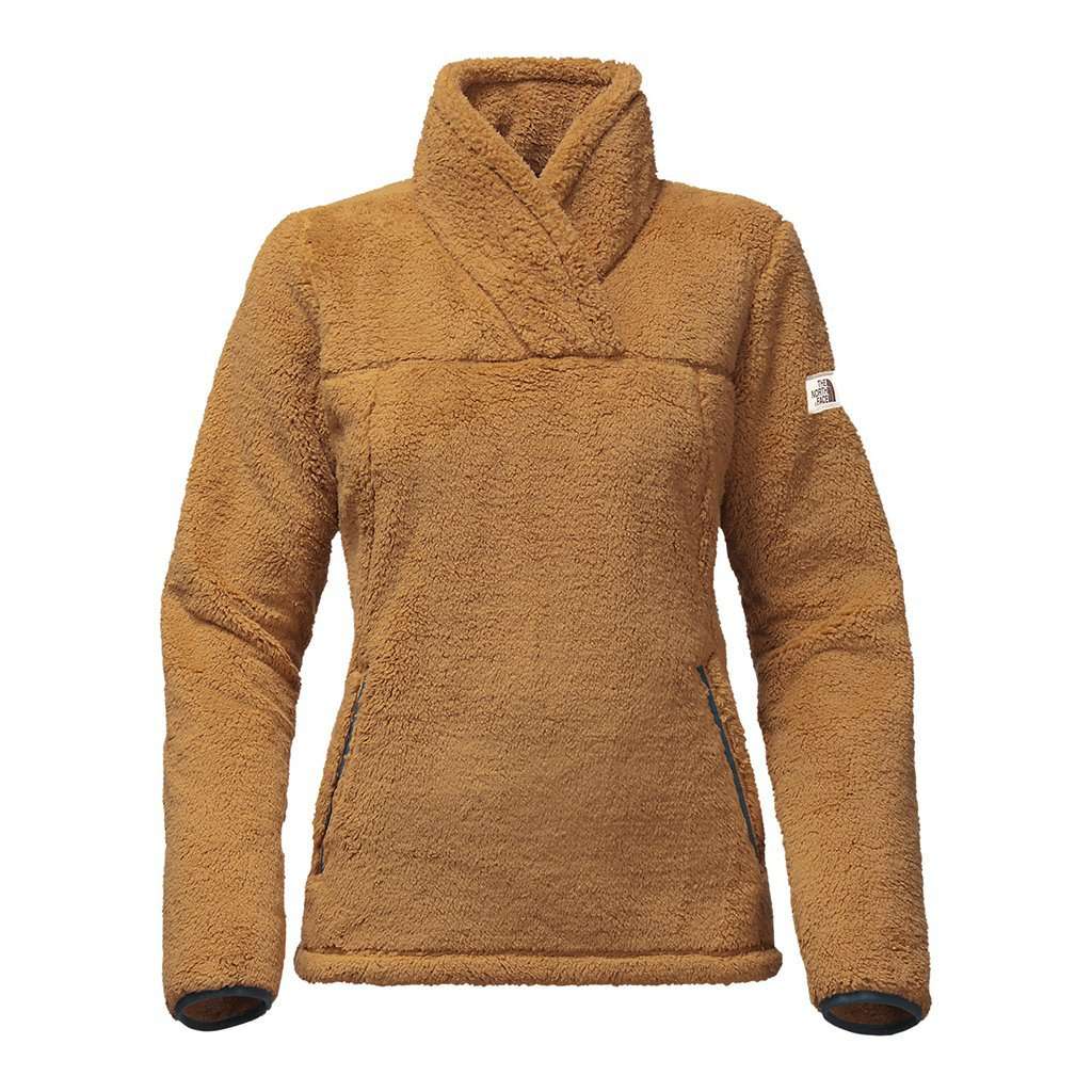 Women's Campshire Sherpa Fleece Pullover in Biscuit Tan by The North Face - Country Club Prep