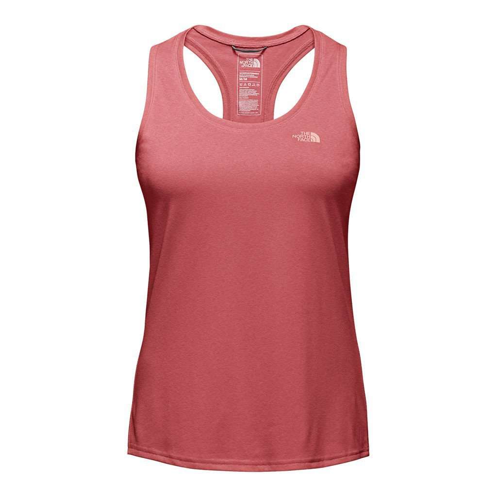 Women's Reaxion Amp Tank in Cayenne Red Heather by The North Face - Country Club Prep