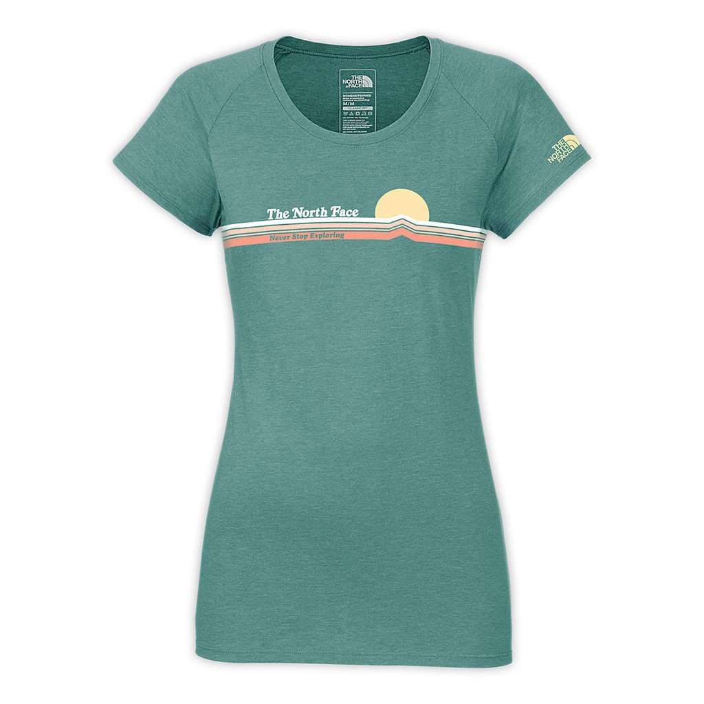 Women's Vintage Sunset Scoop Tee in Agate Green by The North Face - Country Club Prep