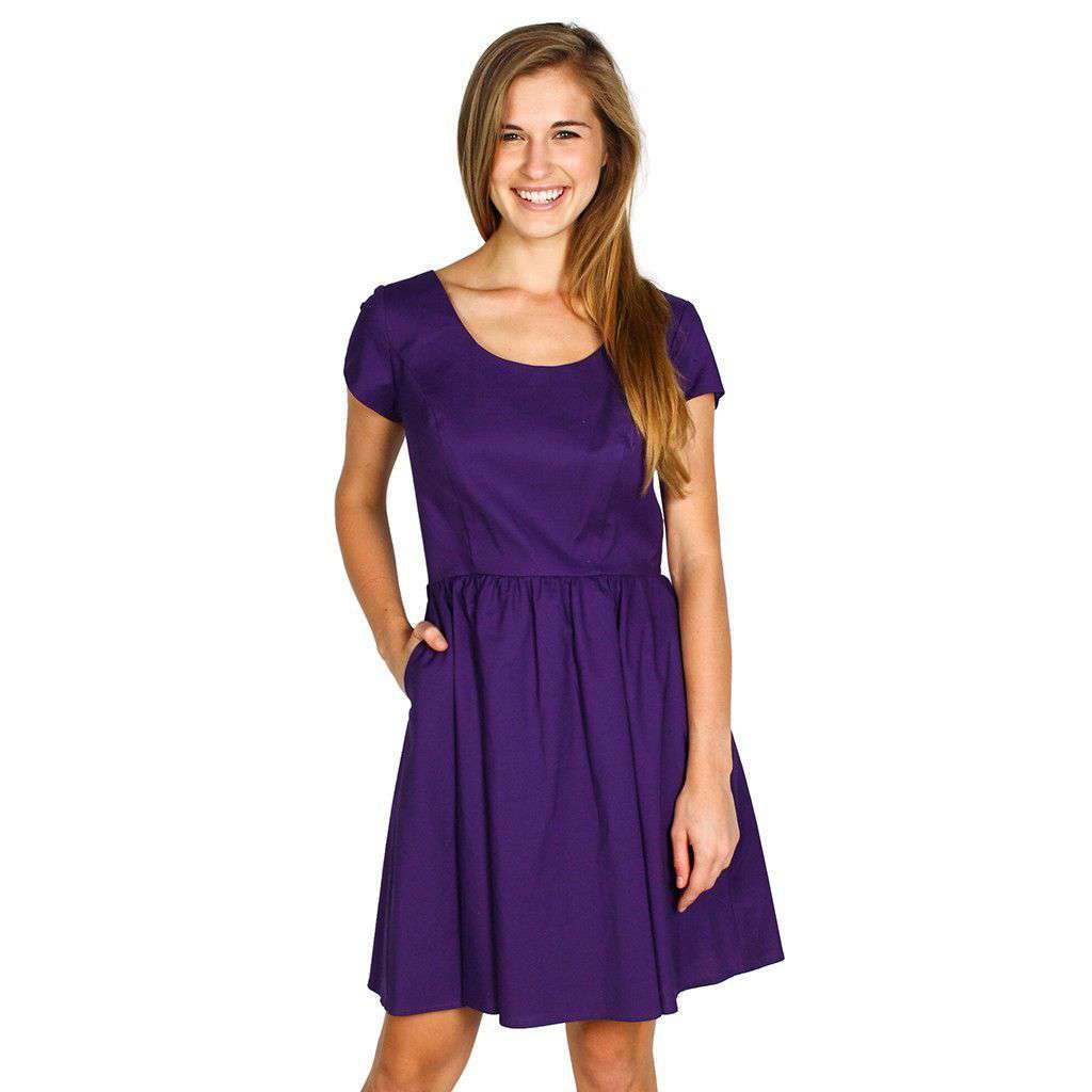 The Sheridan Dress in Purple by Lauren James - Country Club Prep