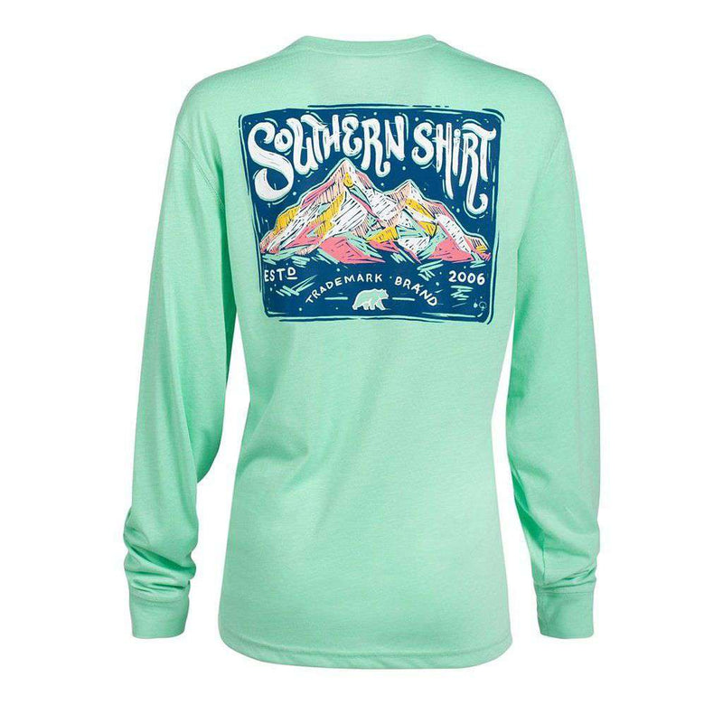 Chalky Mountains Long Sleeve Tee in Opal by The Southern Shirt Co. - Country Club Prep