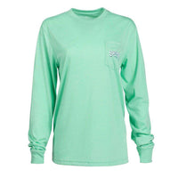 Chalky Mountains Long Sleeve Tee in Opal by The Southern Shirt Co. - Country Club Prep