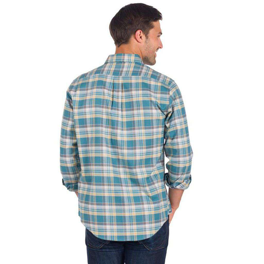 Cross Creek Flannel in Evergreen by The Southern Shirt Co. - Country Club Prep