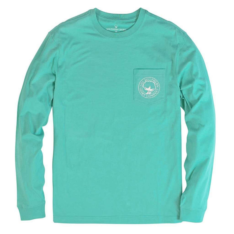 Frosty Snowflake Long Sleeve Tee Shirt in Cockatoo by The Southern Shirt Co. - Country Club Prep