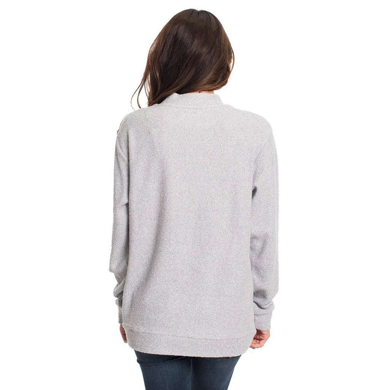 Heather Loop Knit Terry Pullover in Monument by The Southern Shirt Co. - Country Club Prep