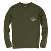 Leather Patch Long Sleeve Tee in Cypress by The Southern Shirt Co. - Country Club Prep