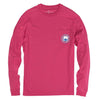 Lunar Eclipse Long Sleeve Tee in Raspberry by The Southern Shirt Co. - Country Club Prep