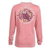 Owl Night Long Sleeve Tee in Mauveglow by The Southern Shirt Co. - Country Club Prep