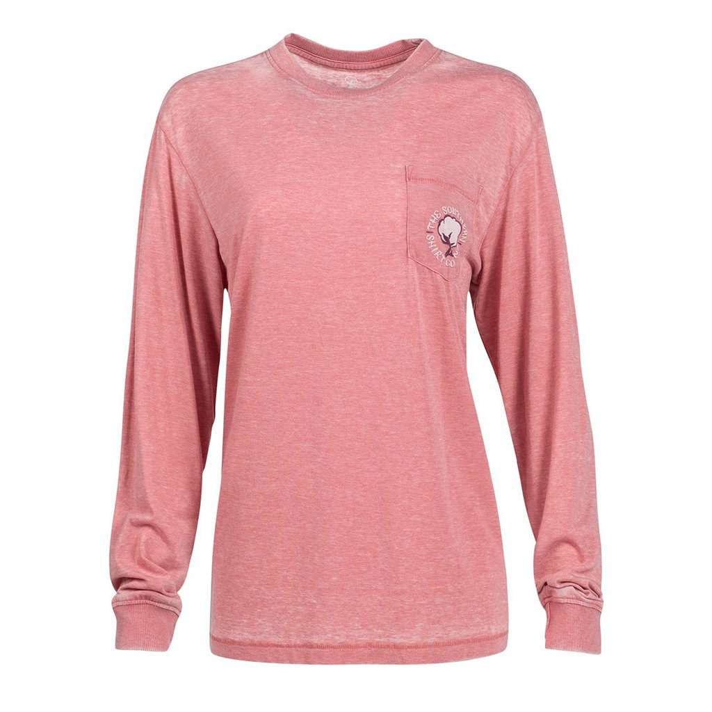 Owl Night Long Sleeve Tee in Mauveglow by The Southern Shirt Co. - Country Club Prep