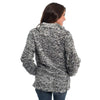 Heather Sherpa Pullover with Pockets in Black by The Southern Shirt Co. - Country Club Prep