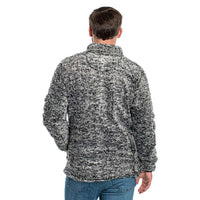 Heather Sherpa Pullover with Pockets in Black by The Southern Shirt Co. - Country Club Prep