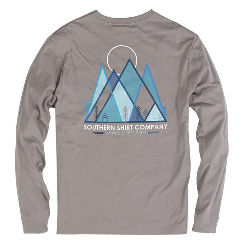 The Southern Shirt Co. Pikes Peak Long Sleeve Tee in Frost Grey ...