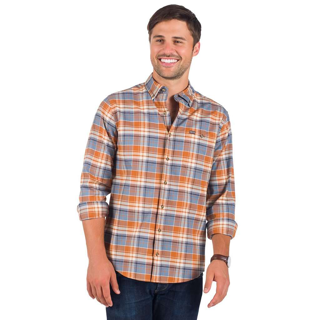 Plainsman Flannel in Auburn by The Southern Shirt Co. - Country Club Prep