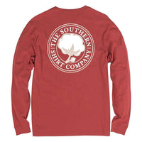 Signature Logo Long Sleeve Tee in Tandori Spice by The Southern Shirt Co. - Country Club Prep