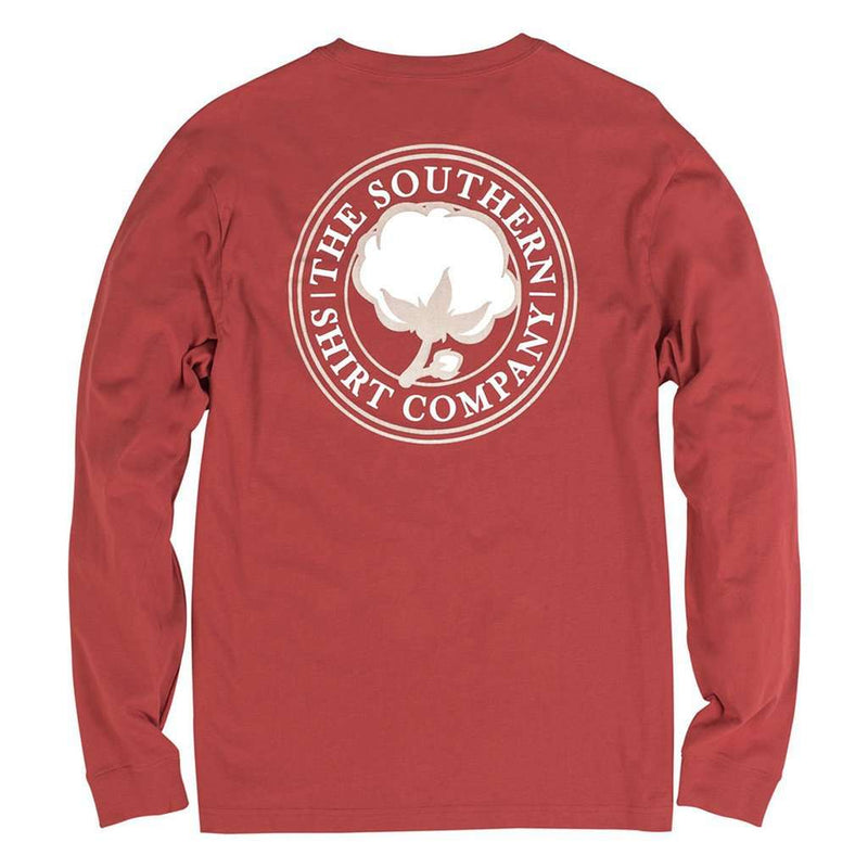 Signature Logo Long Sleeve Tee in Tandori Spice by The Southern Shirt Co. - Country Club Prep