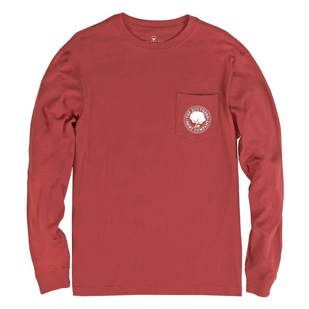 Signature Logo Long Sleeve Tee in Tandori Spice by The Southern Shirt Co. - Country Club Prep