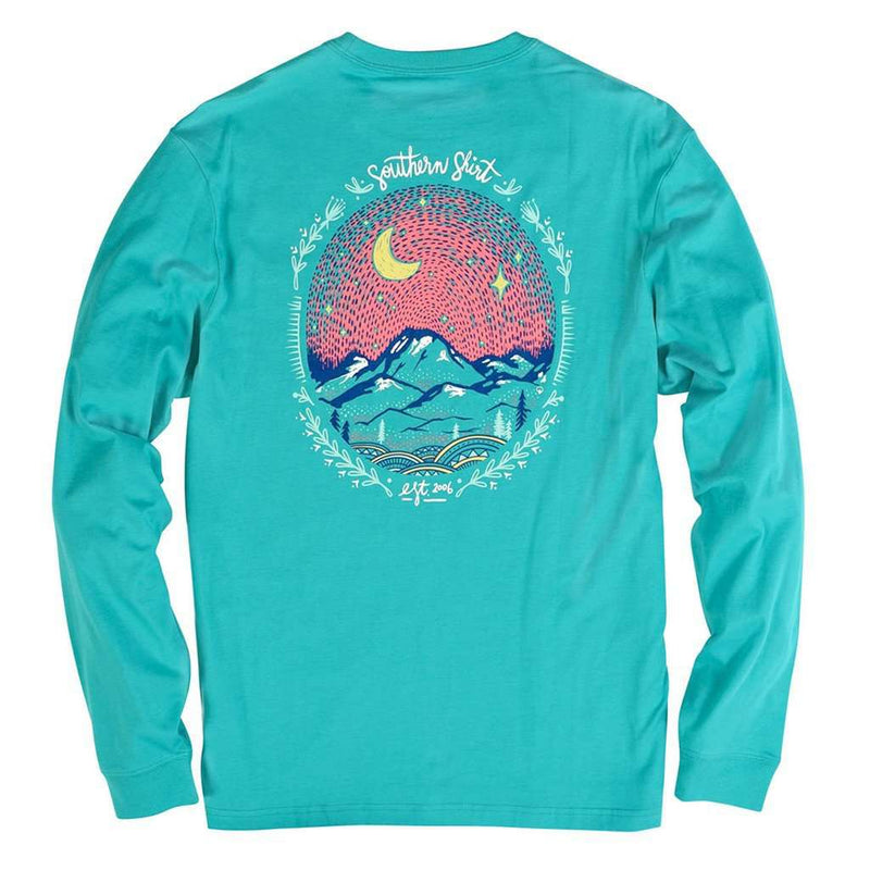Starry Night Long Sleeve Tee in Ceramic by The Southern Shirt Co. - Country Club Prep