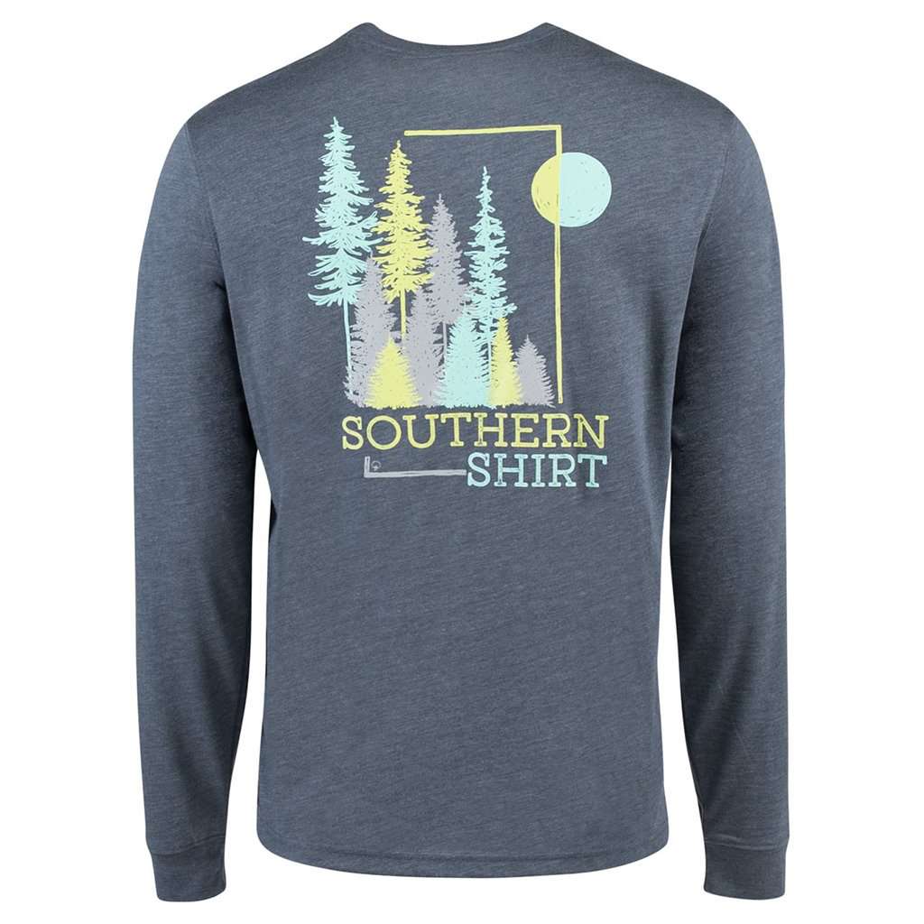 Timber Creek Long Sleeve Tee in Slate Blue by The Southern Shirt Co. - Country Club Prep