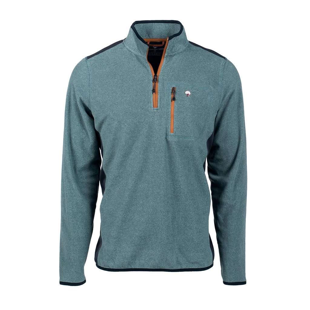 Trailhead Quarter Zip in Deep Atlantic by The Southern Shirt Co. - Country Club Prep