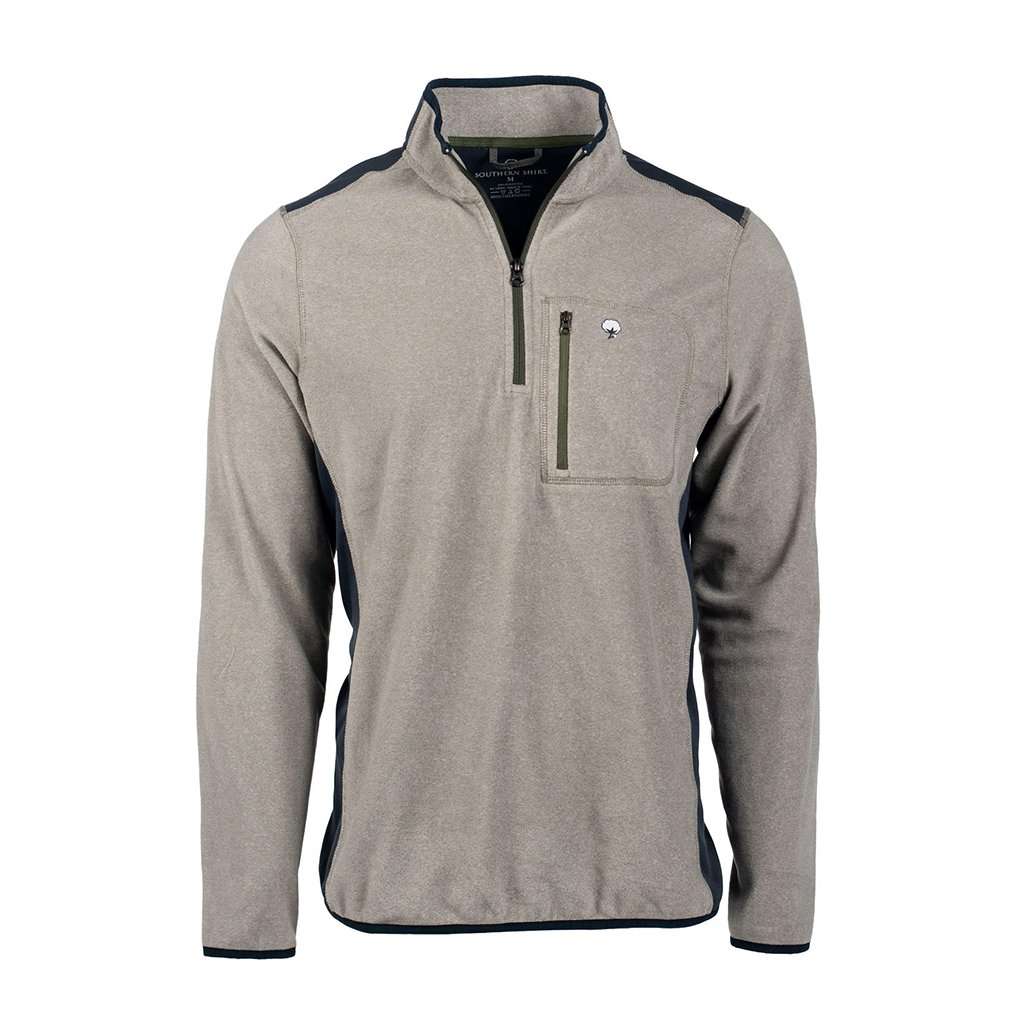 Trailhead Quarter Zip in Rhino by The Southern Shirt Co. - Country Club Prep