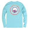 Traveler's Logo Long Sleeve Tee Bluebird by The Southern Shirt Co. - Country Club Prep
