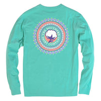 Gem Logo Long Sleeve Tee in Cockatoo by The Southern Shirt Co. - Country Club Prep