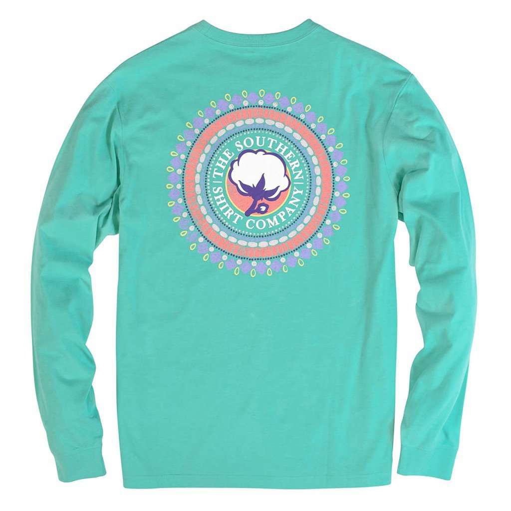 Gem Logo Long Sleeve Tee in Cockatoo by The Southern Shirt Co. - Country Club Prep