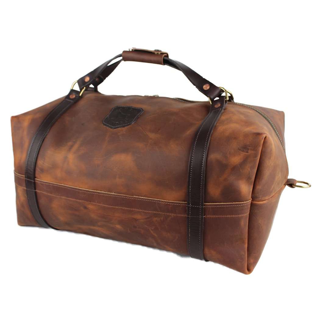 Traditional Leather Duffle By Over Under Clothing - Country Club Prep