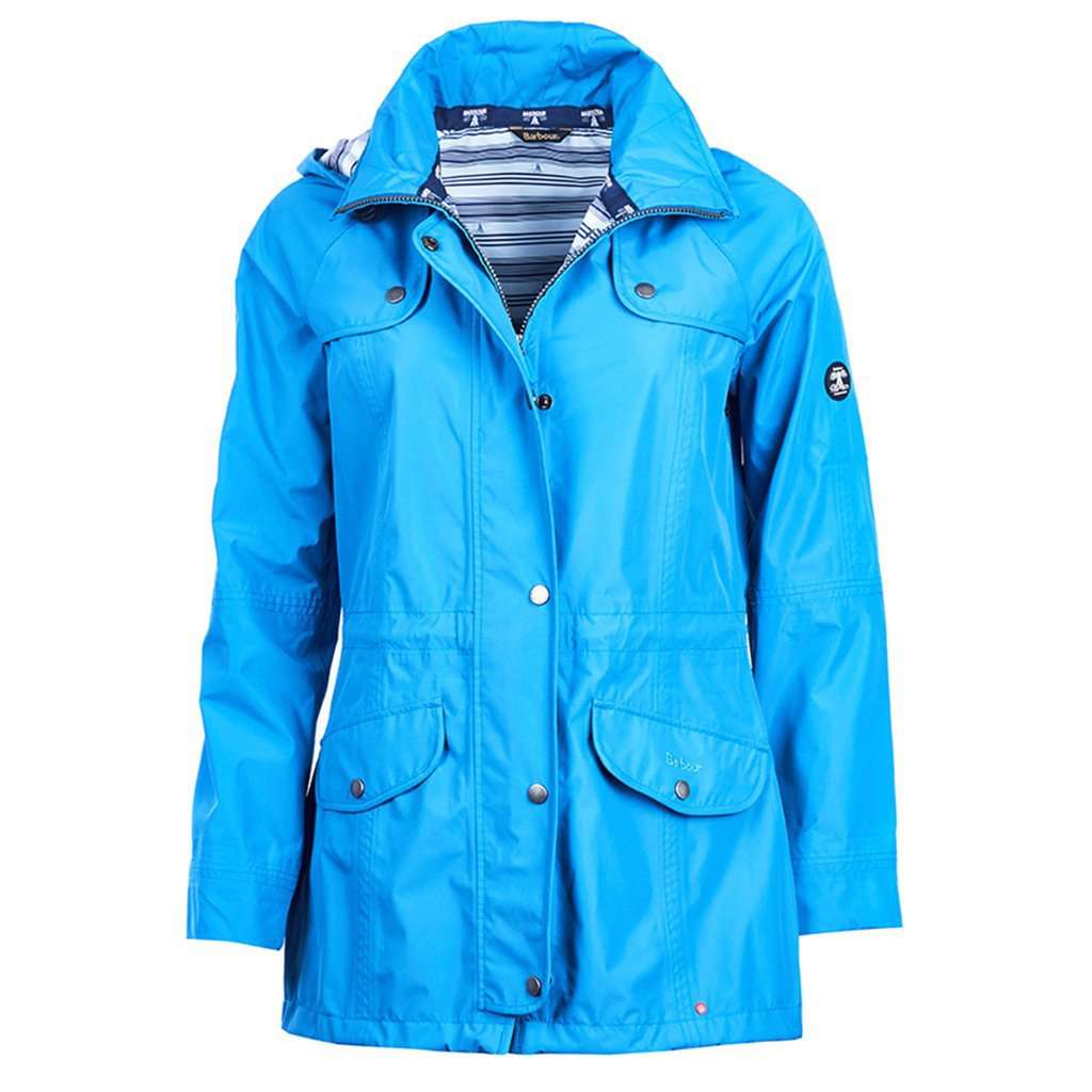 Trevose Waterproof Jacket in Beachcomber Blue by Barbour - Country Club Prep