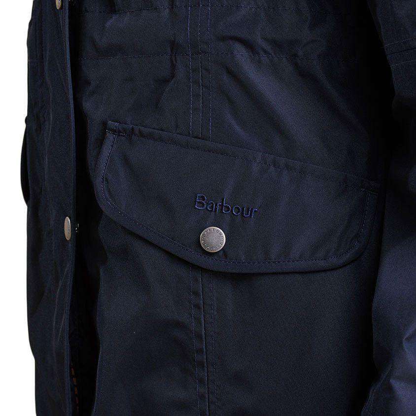 Barbour Trevose Waterproof Jacket in Navy Country Club Prep