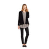 Riley Cashmere Ruffle Cardigan in Black by Tyler Boe - Country Club Prep