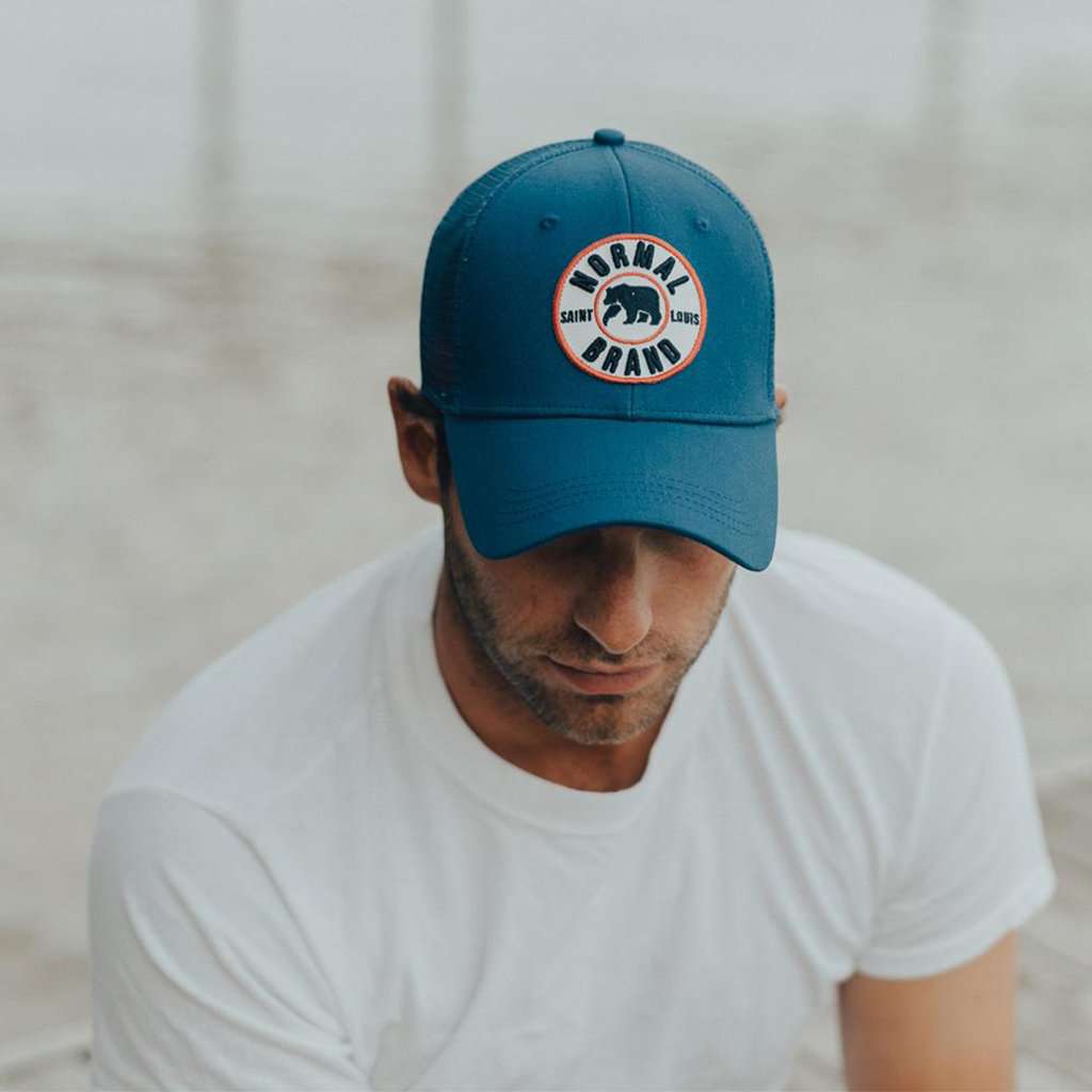 The University Bear Cap in Lake by The Normal Brand - Country Club Prep