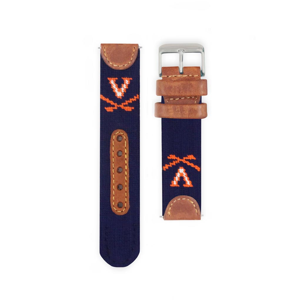 University of Virginia Needlepoint Watch by Smathers & Branson - Country Club Prep