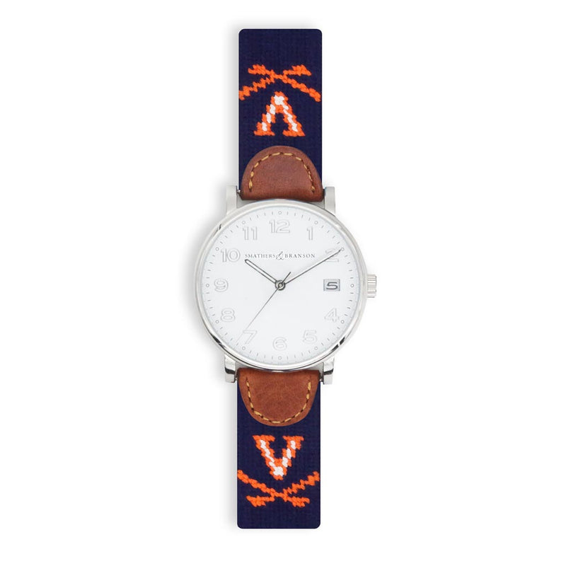 University of Virginia Needlepoint Watch by Smathers & Branson - Country Club Prep