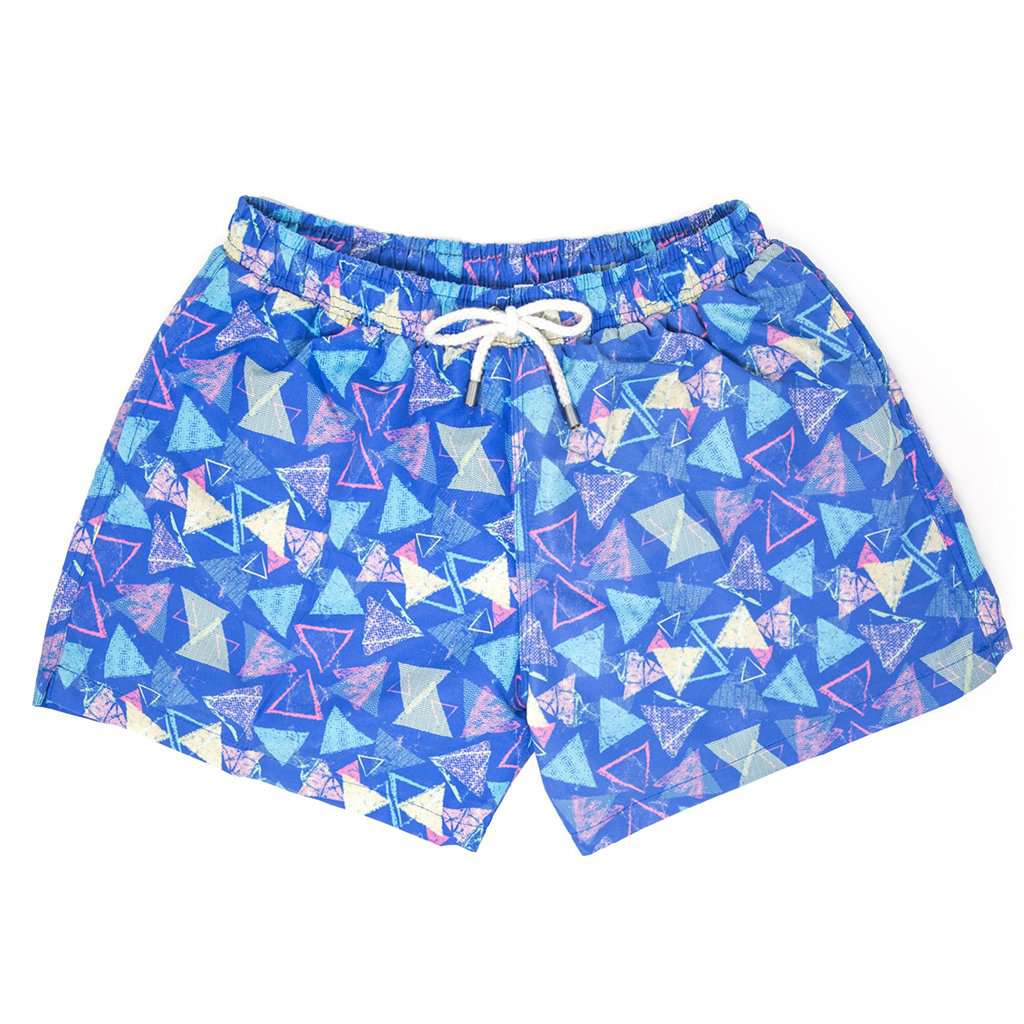 The Retroactives Swim Trunk in Blue by Kennedy - Country Club Prep