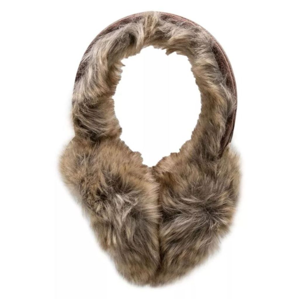 Hillcrest Chinchilla Faux Fur Earmuffs by Dubarry of Ireland - Country Club Prep