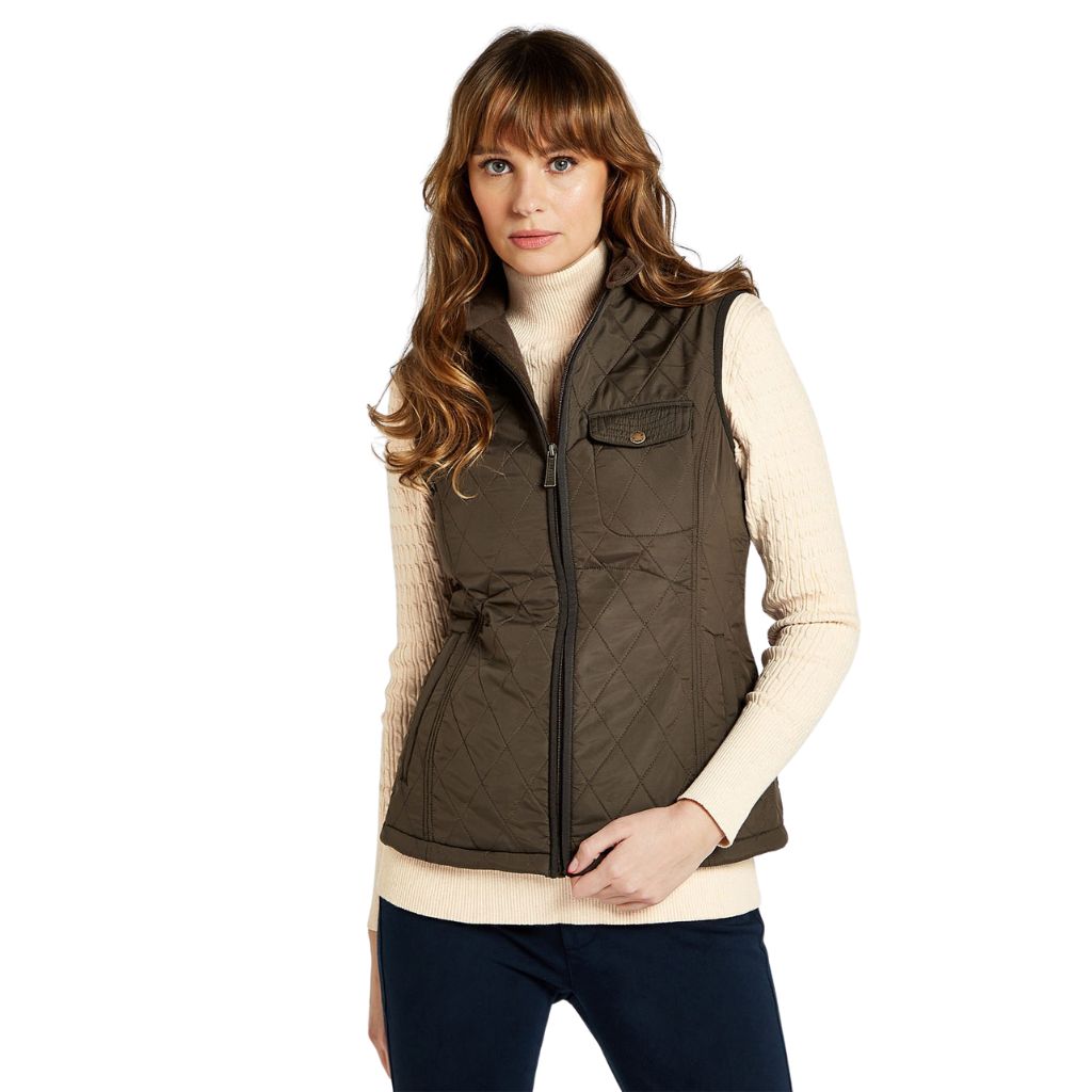 Women's Rathdown Quilted Gilet by Dubarry of Ireland - Country Club Prep