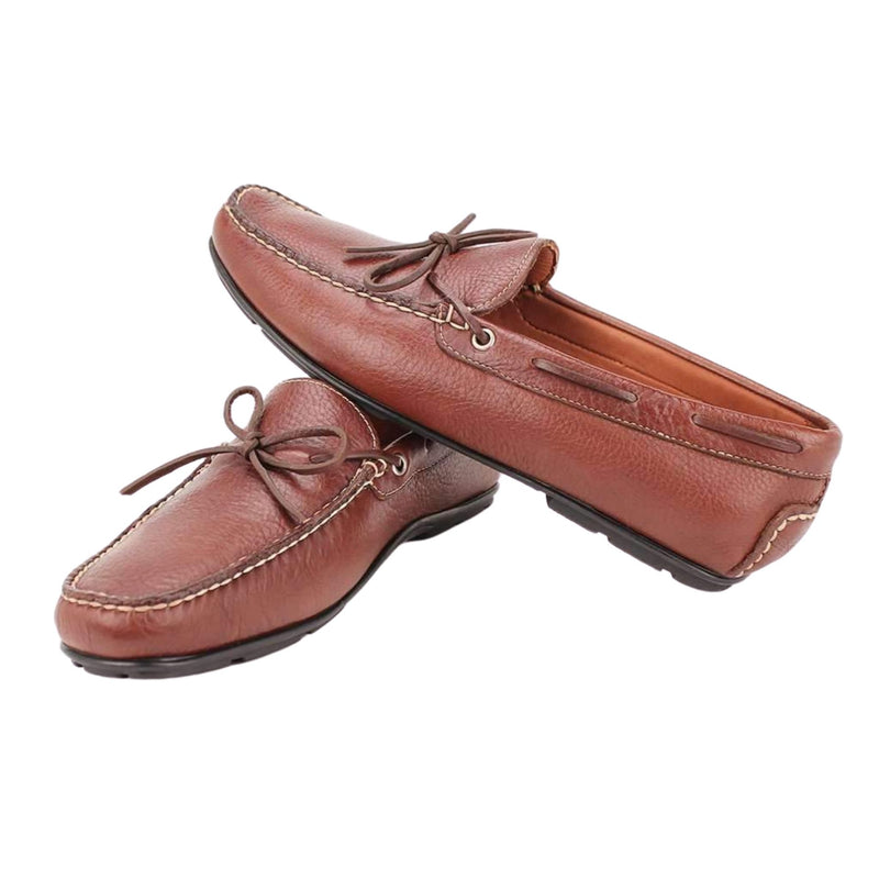 Men's Verona Driving Moccasins in Brown by Country Club Prep - Country Club Prep