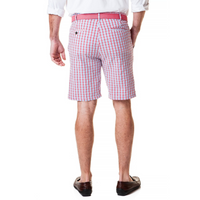 Cisco Short in Red, White, and Blue Seersucker by Castaway Clothing - Country Club Prep