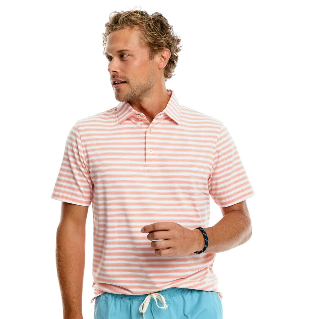 Ryder Redmond Striped Performance Polo by Southern Tide - Country Club Prep