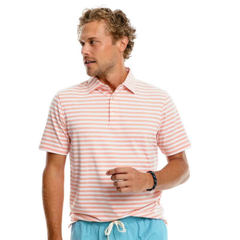 Ryder Redmond Striped Performance Polo by Southern Tide - Country Club Prep