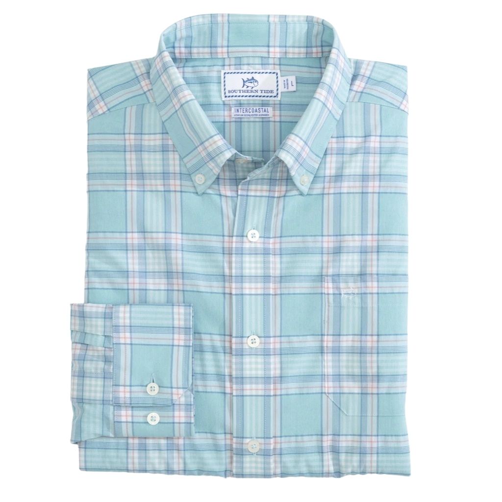 Eddison Plaid Intercoastal Performance Shirt by Southern Tide - Country Club Prep